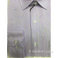 Chemise business teinte en fil sur mesure